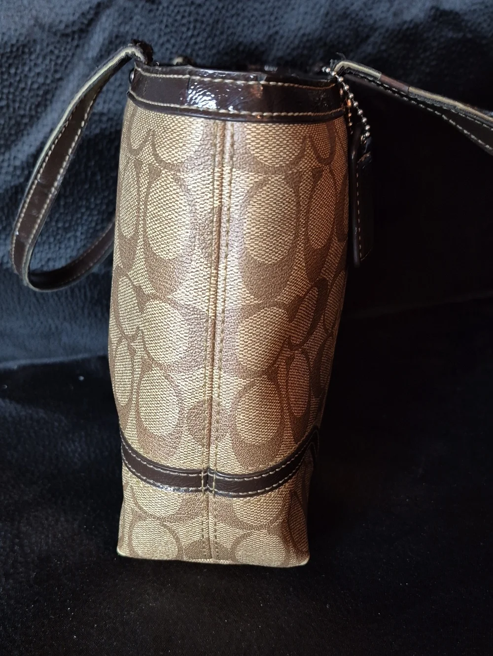 REHAB COACH Brown Signature Canvas Tote